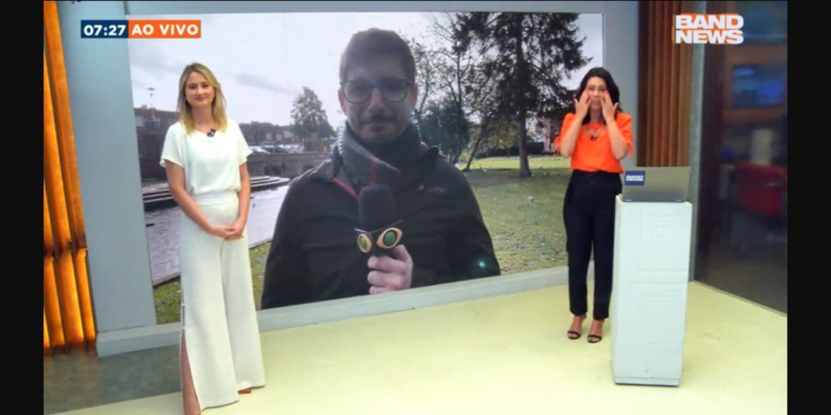 Apresentadora da Band se despediu ao vivo de jornal e repórter se manifestou Apresentadora da Band se despediu ao vivo de jornal e repórter se manifestou