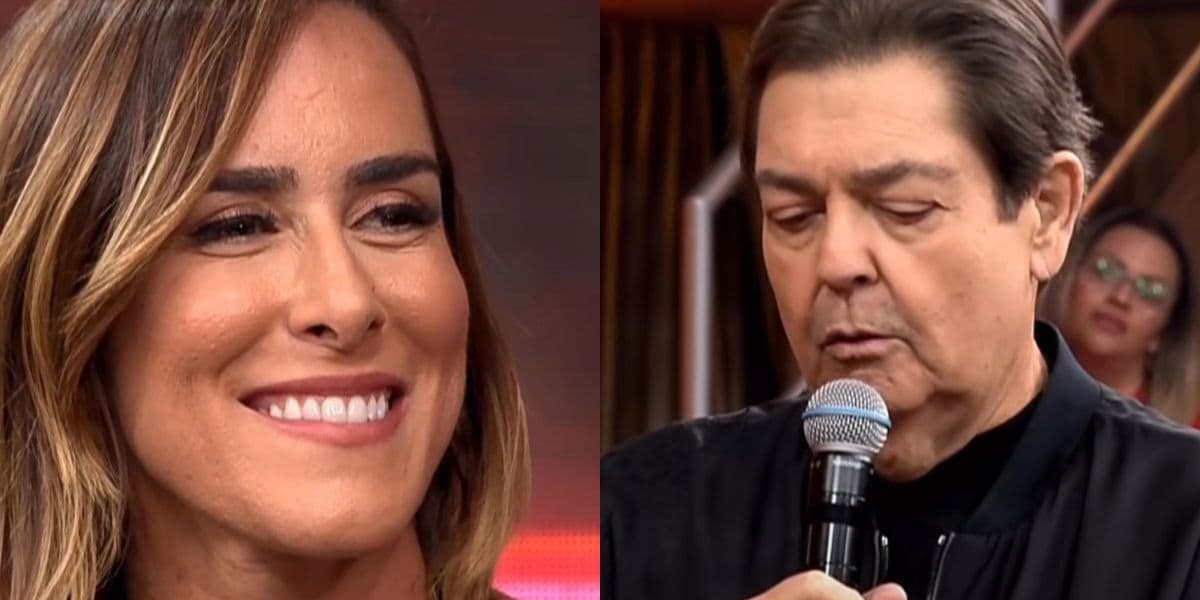 Faustão faz pergunta indiscreta à Natalia Guitler Faustão faz pergunta indiscreta à Natalia Guitler
