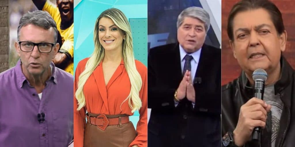 Os salários que Renata Fan, Neto, Faustão e Datena ganham na Band, são difíceis de acreditar