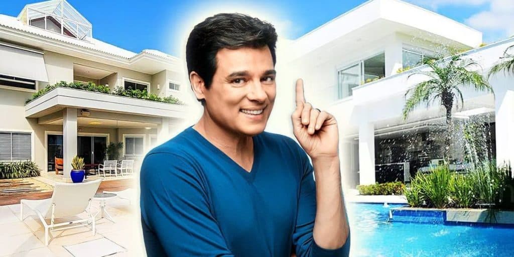 Condomínio de luxo, dois andares e piscina absurda: mansão de Celso Portiolli é a mais linda e fotos provam