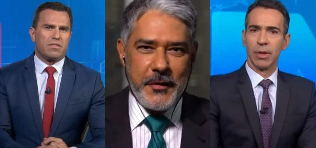 Bonner, Tralli e Bocardi: 3 âncoras têm substitutos decretados pela Globo