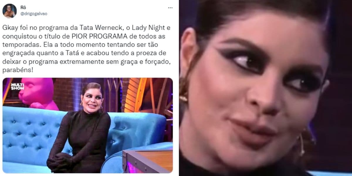 Gkay revela detalhes íntimos em entrevista no Lady Night, com Tatá Werneck Gkay revela detalhes íntimos em entrevista no Lady Night, com Tatá Werneck