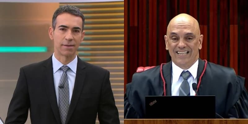 Tralli destacou o pronunciamento de Alexandre de Moraes no início do JH Tralli destacou o pronunciamento de Alexandre de Moraes no início do JH