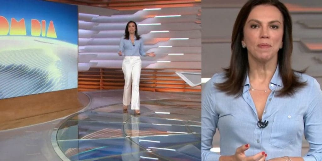Ana Paula Araújo inicia jornal andando em direção às câmeras e tira a paz de muitos brasileiros com notícia