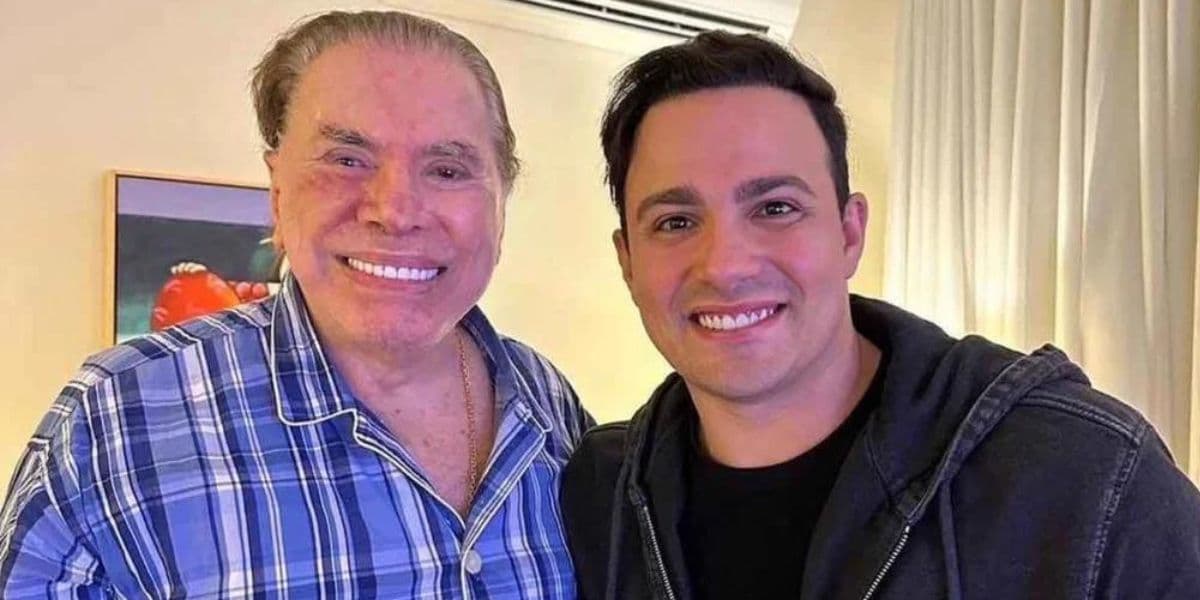 Silvio Santos e Gustavo Moura (Reprodução) Silvio Santos e Gustavo Moura (Reprodução)