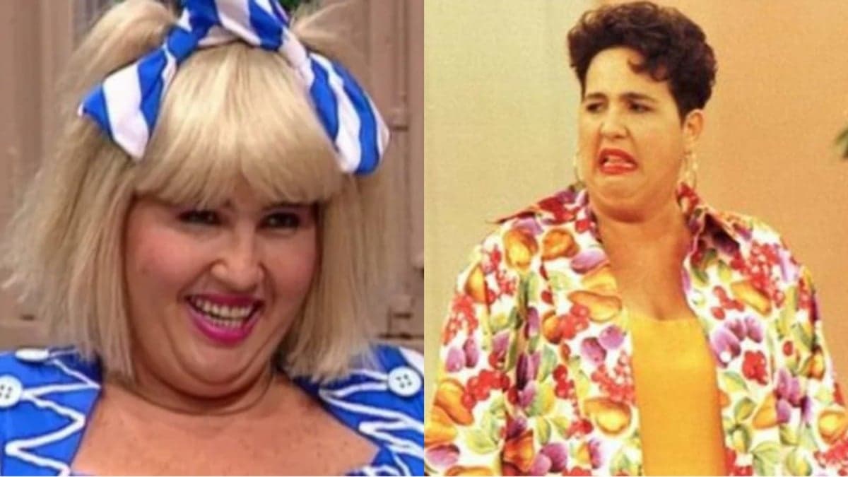 A atriz marcou como a dona Cacilda e a empregada doméstica Edileuza A atriz marcou como a dona Cacilda e a empregada doméstica Edileuza