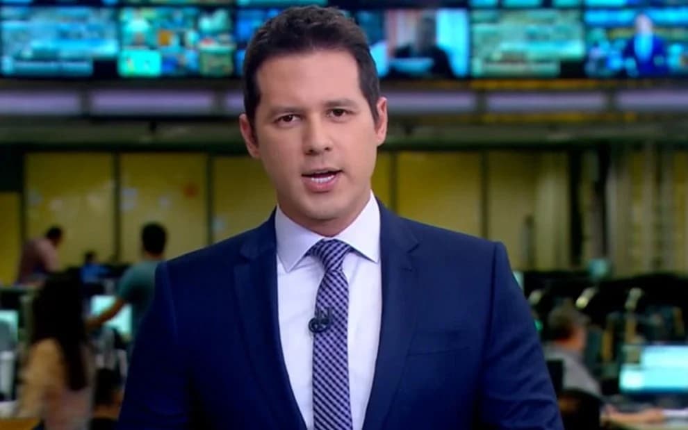 Dony De Nuccio na época do Jornal Hoje. - Foto Reprodução / Globo Dony De Nuccio na época do Jornal Hoje. - Foto Reprodução / Globo