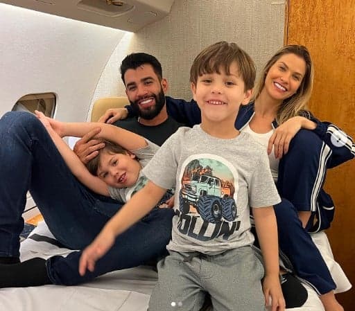 Filhos de Gusttavo Lima e Andressa Suita (Foto: Reprodução) Filhos de Gusttavo Lima e Andressa Suita (Foto: Reprodução)