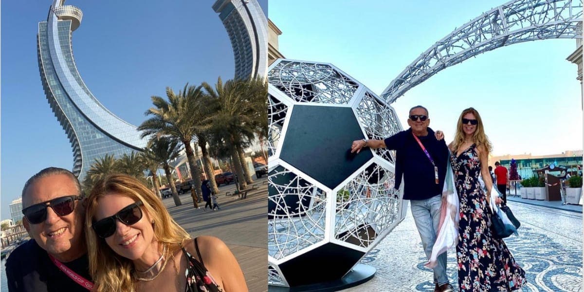 O casal está aproveitando para conhecer a cidade do Catar (Reprodução: Instagram) O casal está aproveitando para conhecer a cidade do Catar (Reprodução: Instagram)