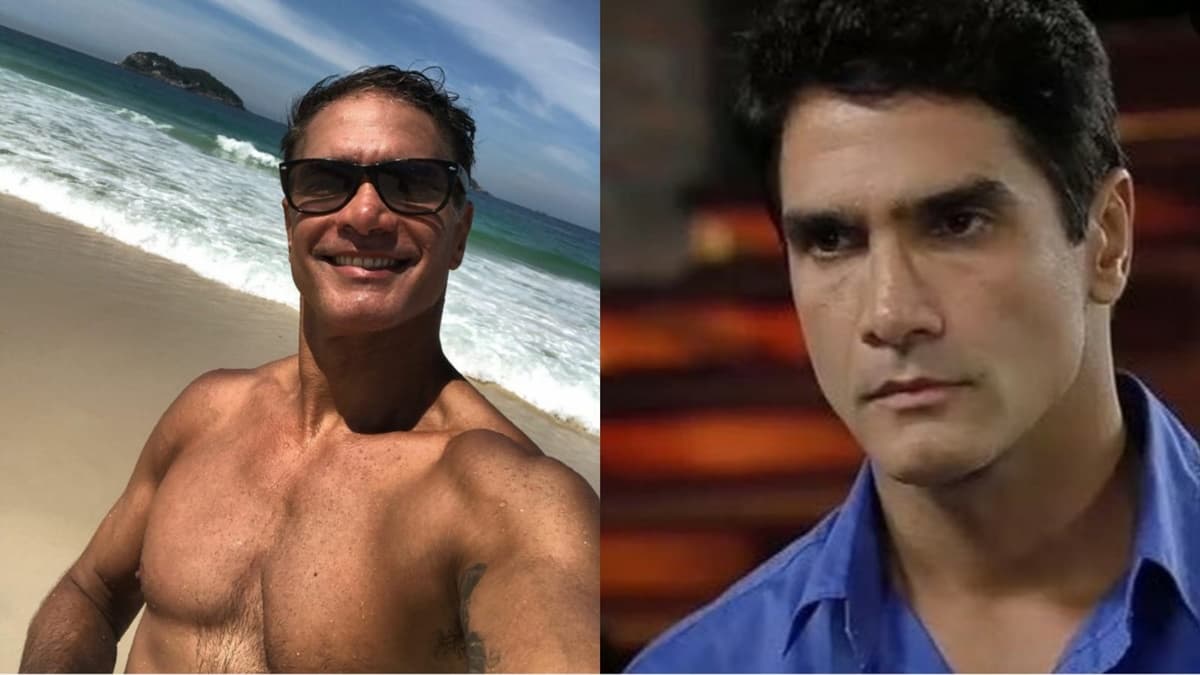 Rafael Calomeni em suas redes sociais e em cena de novelas da Record TV Rafael Calomeni em suas redes sociais e em cena de novelas da Record TV