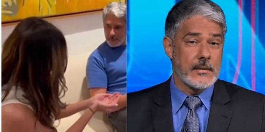 Vídeo onde William Bonner aparece sorrindo durante momento em família confunde o público: "É a Fátima?"