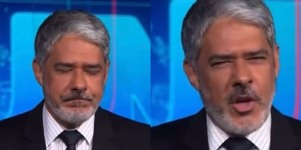 William Bonner fecha bem os olhos no JN e diz com maior ‘cinismo’ o que está entalado: “Chama atenção”