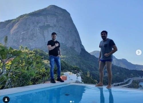 Marcelo Adnet recebeu Felipe Neto em sua casa (Foto: Reprodução/Instagram) Marcelo Adnet recebeu Felipe Neto em sua casa (Foto: Reprodução/Instagram)
