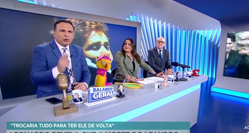 Gottino se emocionou ao repercutir um desabafo de Leonardo na Hora da Venenosa Gottino se emocionou ao repercutir um desabafo de Leonardo na Hora da Venenosa