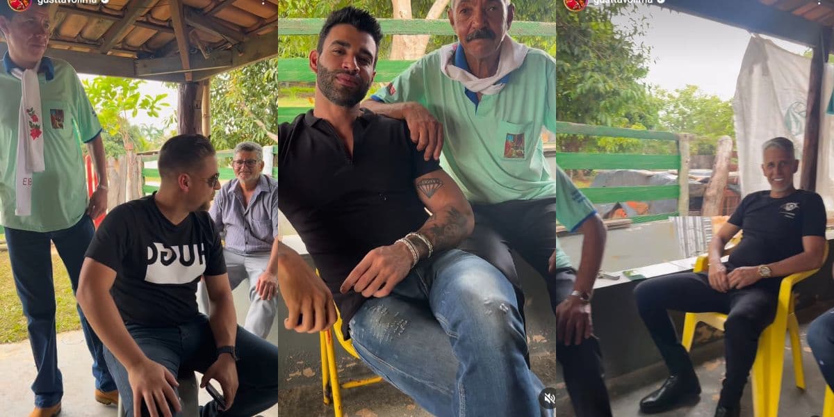 Gusttavo Lima publica vídeo com amigos de cidade natal Gusttavo Lima publica vídeo com amigos de cidade natal