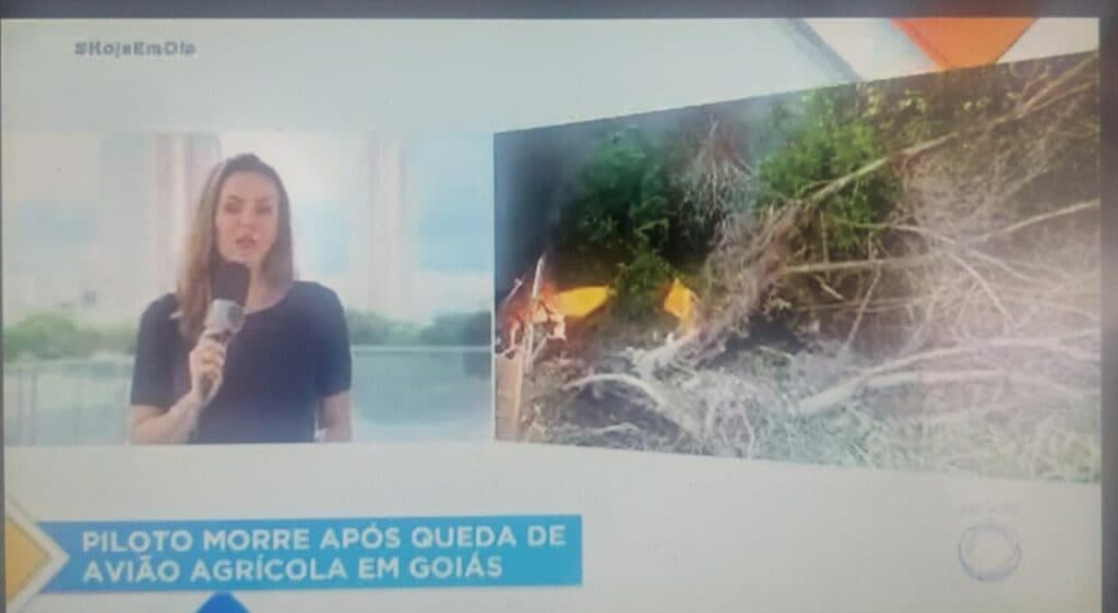 Hoje Em Dia repercutiu um acidente aéreo em Goiás Hoje Em Dia repercutiu um acidente aéreo em Goiás