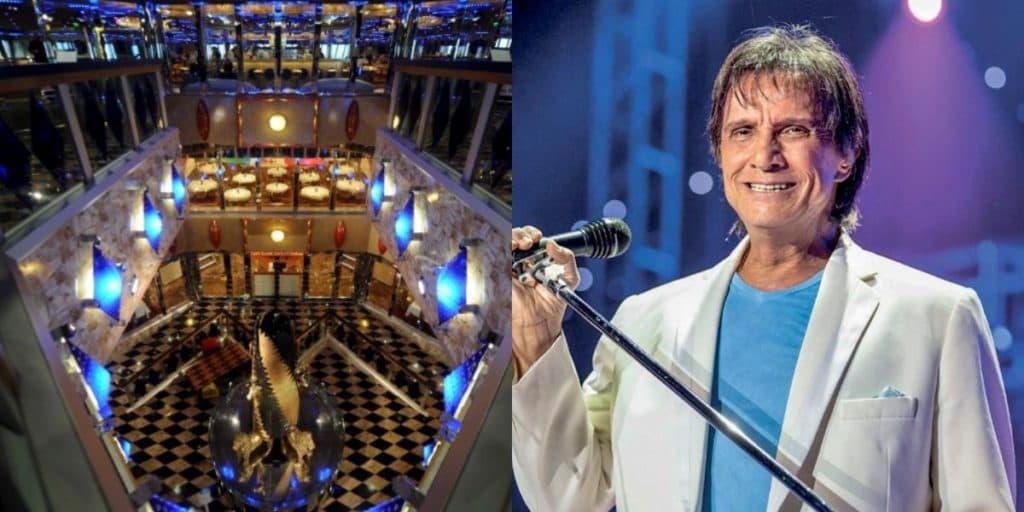 112 mil toneladas, piscina, restaurantes e cassino: respire fundo antes de ver o cruzeiro de Roberto Carlos