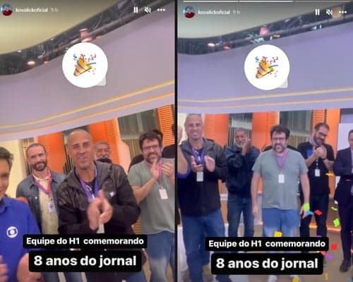 Kovalick comemorou os 8 anos do Hora 1 nos stories do Instagram Kovalick comemorou os 8 anos do Hora 1 nos stories do Instagram