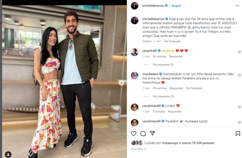 Michelle Barros impressionou ao surgir com filho Arthur Michelle Barros impressionou ao surgir com filho Arthur