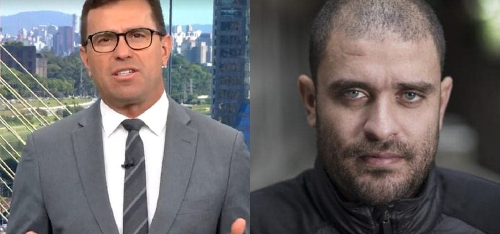 "Uma choradeira", Bocardi desabafa em jornal da Globo e quebra o protocolo com Diogo Nogueira: "Não teve jeito"