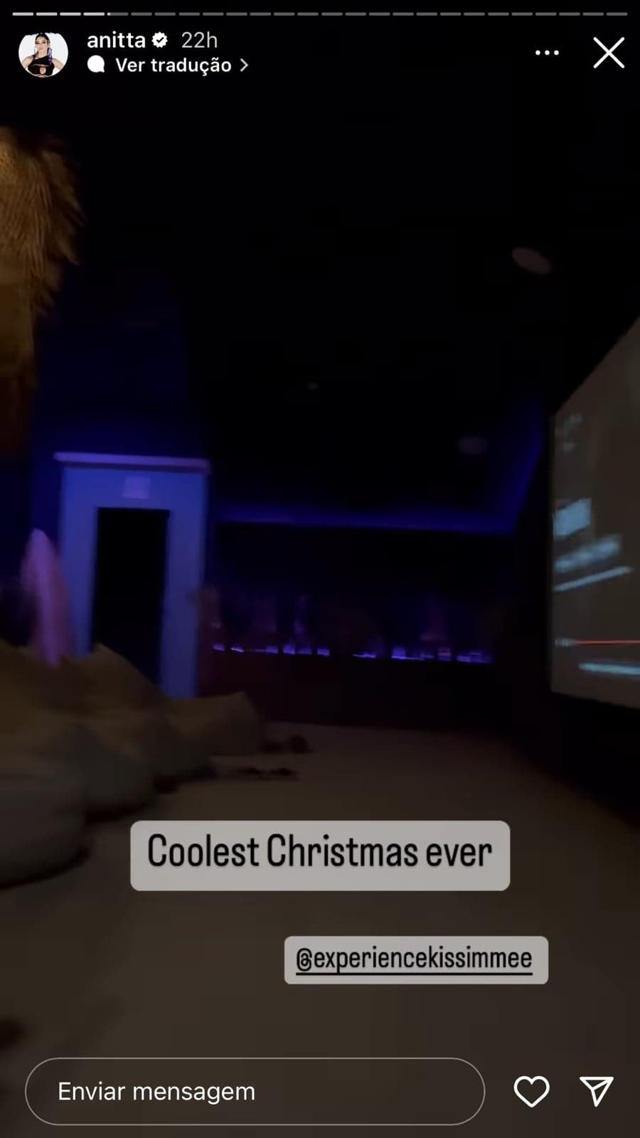 Segundo a própria cantora, é o melhor Natal (Reprodução) Segundo a própria cantora, é o melhor Natal (Reprodução)