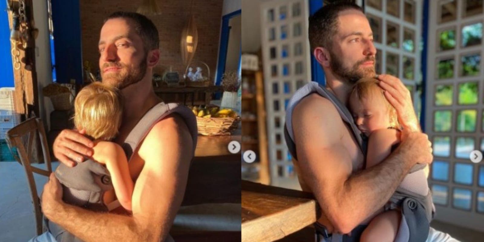 Thales surgiu com os filhos nas redes sociais (Foto Reprodução/Instagram/Montagem) Thales surgiu com os filhos nas redes sociais (Foto Reprodução/Instagram/Montagem)