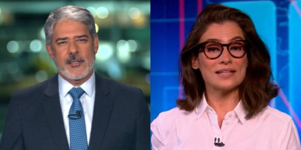 Renata e Bonner começam o Jornal Nacional noticiando morte que deixou o mundo em luto
