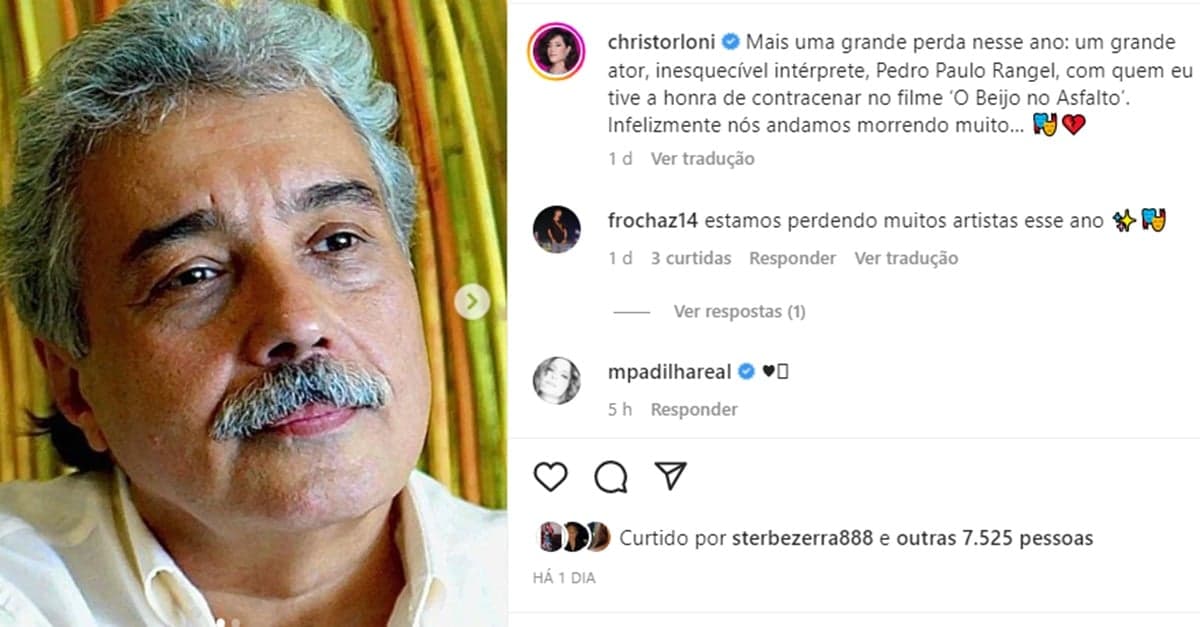 Atriz faz desabafo arrasador em despedida a colega de profissão Atriz faz desabafo arrasador em despedida a colega de profissão