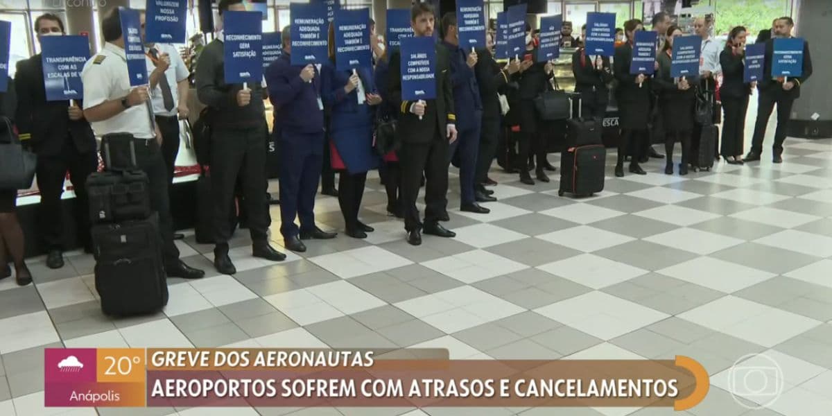 De acordo com Patrícia Poeta, voos já foram cancelados (Reprodução) De acordo com Patrícia Poeta, voos já foram cancelados (Reprodução)