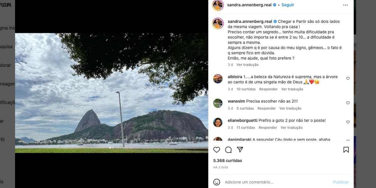 De acordo com Sandra Annenberg, ela é uma pessoa indecisa (Reprodução) De acordo com Sandra Annenberg, ela é uma pessoa indecisa (Reprodução)