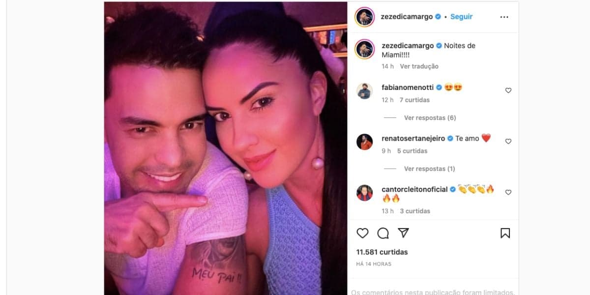 Zezé Di Camargo coloca Graciele Lacerda dentro de avião, casal fica em Miami em cidade ao lado de Zilu, que mora nos Estados Unidos (Fotos: reproduções instagram) Zezé Di Camargo coloca Graciele Lacerda dentro de avião, casal fica em Miami em cidade ao lado de Zilu, que mora nos Estados Unidos (Fotos: reproduções instagram)
