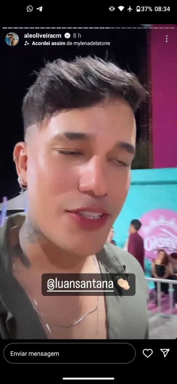Luan Santana foi exposto por famoso, que ficou revoltado por conta de atitude do cantor (Foto: Reprodução/ Instagram) Luan Santana foi exposto por famoso, que ficou revoltado por conta de atitude do cantor (Foto: Reprodução/ Instagram)
