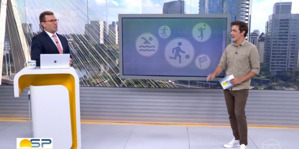 Alê Jodar olha para Rodrigo Bocardi na Globo e é sincero ao falar sobre o que ele fez: "Você brigou"