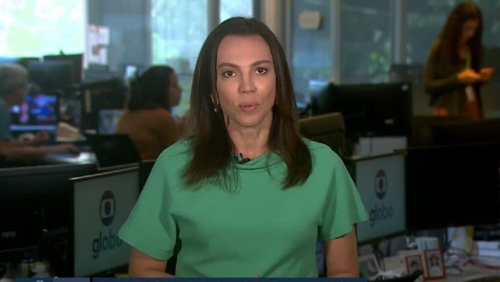 Ana Paula Araújo vai ao ar antes da hora no jornal de Bocardi e dá notícia que deixa o Brasil ao prantos