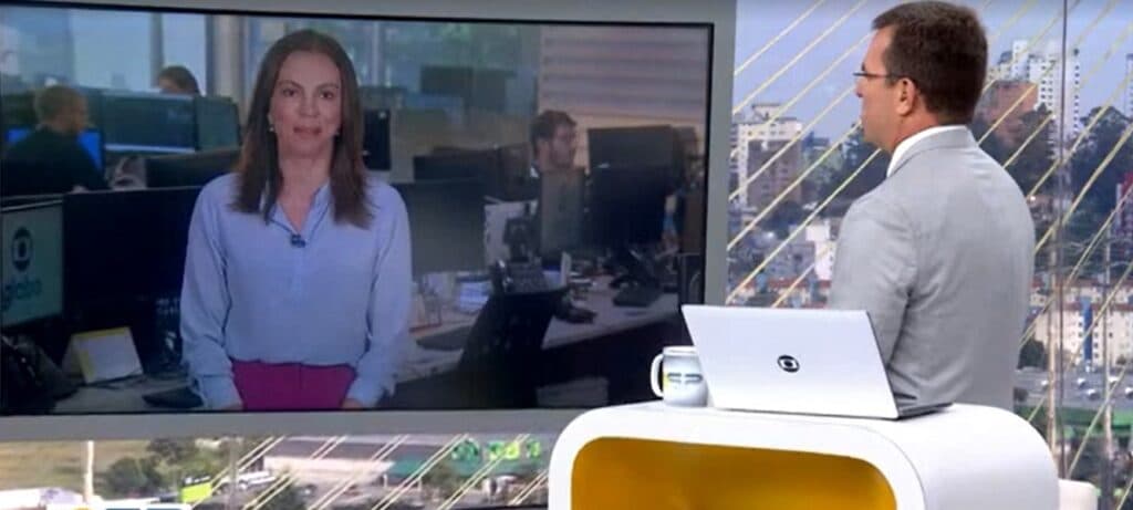 Bocardi corrige Ana Paula Araújo ao vivo e surpreende colega com justificativa: "É o nosso diretor"