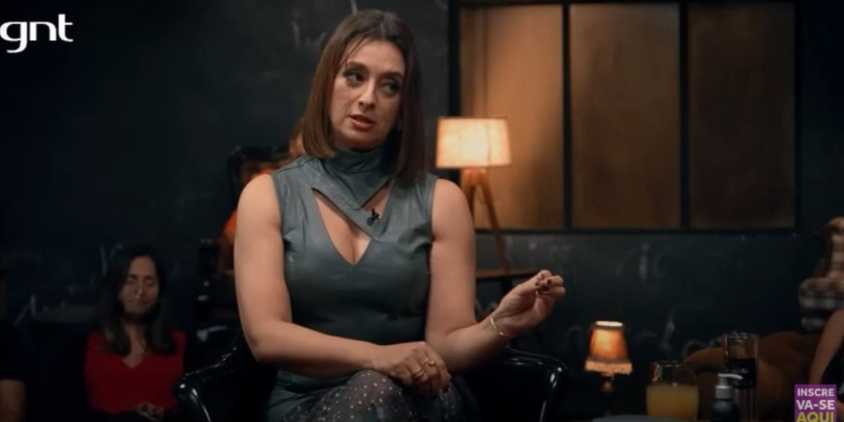 Cátia Fonseca contou a primeira vez que saiu com seu atual marido Rodrigo Riccó (Reprodução: Que História É Essa, Porchat/ GNT) Cátia Fonseca contou a primeira vez que saiu com seu atual marido Rodrigo Riccó (Reprodução: Que História É Essa, Porchat/ GNT)