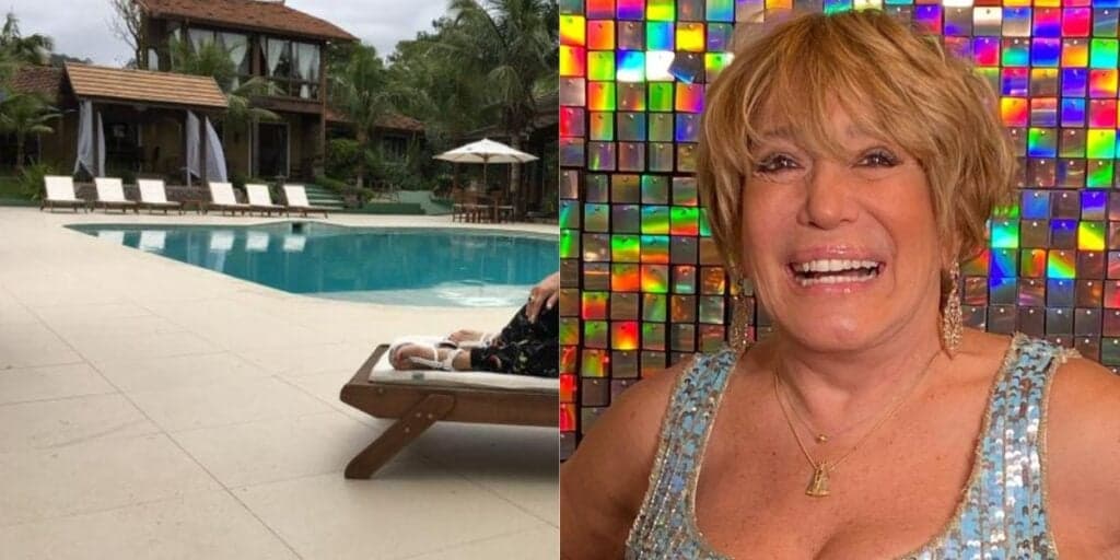 Piscina gigante, área de convivência e itens de luxo: Se surpreenda com a mansão absurda de Susana Vieira