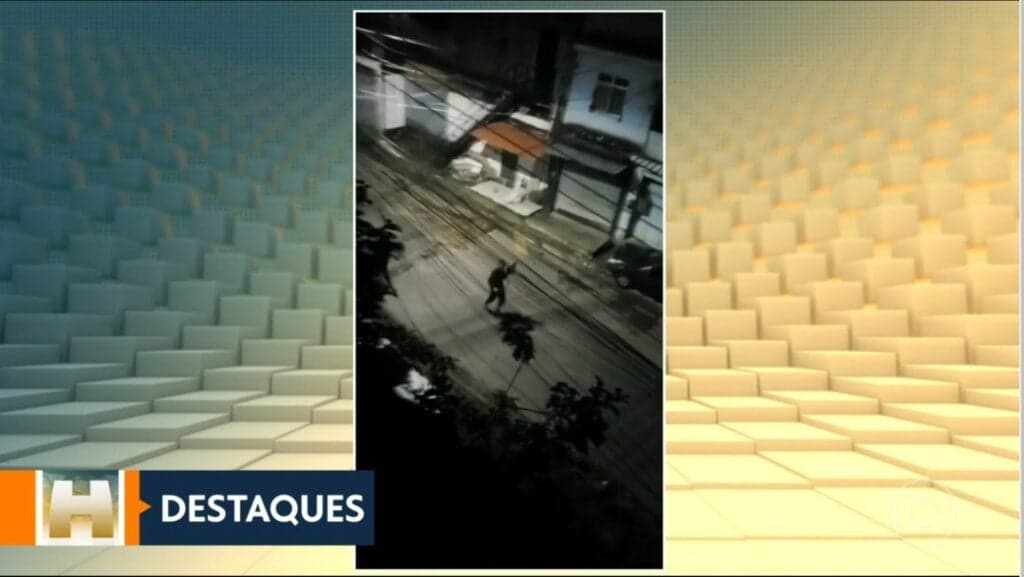 Imagens de tiroteio entre traficantes foi exibida durante o SP1 Imagens de tiroteio entre traficantes foi exibida durante o SP1