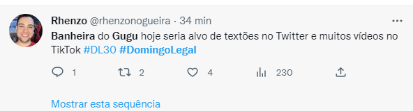 No aniversário de 30 anos do programa Domingo Legal, internautas se assustam com descoberta de conteúdo adulto que Gugu reproduzia - Foto Reprodução Twitter No aniversário de 30 anos do programa Domingo Legal, internautas se assustam com descoberta de conteúdo adulto que Gugu reproduzia - Foto Reprodução Twitter
