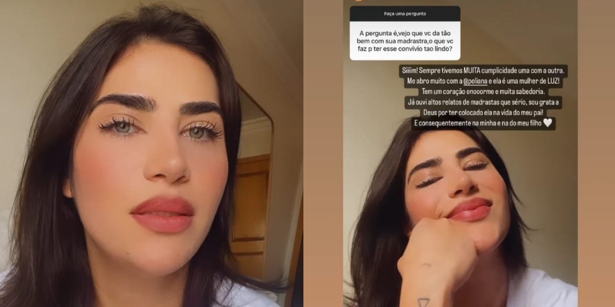 Jéssica Beatriz Costa fez uma bela declaraão para Poliana Rocha, que respondeu com muito carinho (Reprodução: Instagram) Jéssica Beatriz Costa fez uma bela declaraão para Poliana Rocha, que respondeu com muito carinho (Reprodução: Instagram)