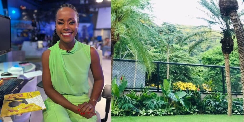 Maju Coutinho deixa escapar detalhes da sua mansão discreta com jardim, quadro, verde e prova uma única verdade