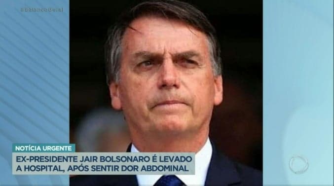 Record confirmou a internação de Jair Bolsonaro durante o Balanço Geral Record confirmou a internação de Jair Bolsonaro durante o Balanço Geral