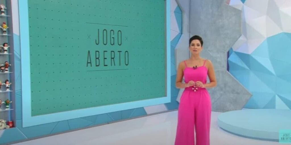 Substituta de Renata Fan lida com derrubada em áudio no Jogo Aberto e deixa jornalista sem resposta: "Não"