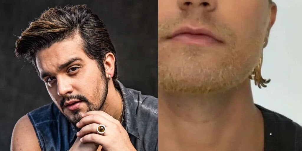 Sem camisa e de brincos longos, Luan Santana anuncia nova fase em sua vida: "Estão preparados?"
