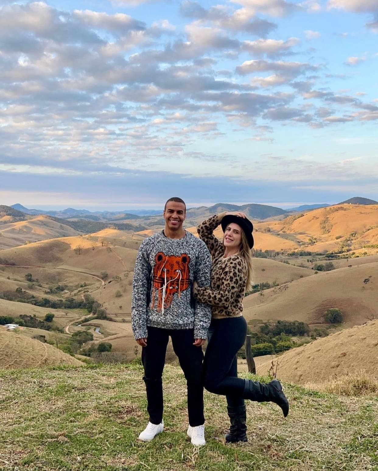 Thiago Oliveira e Bruna Matuti em viagem (Reprodução) Thiago Oliveira e Bruna Matuti em viagem (Reprodução)