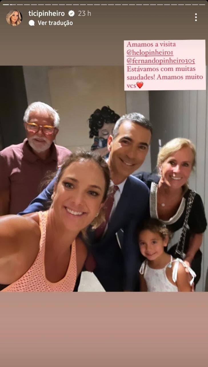 Publicação de Ticiane Pinheiro (Foto: Divulgação/ Instagram) Publicação de Ticiane Pinheiro (Foto: Divulgação/ Instagram)