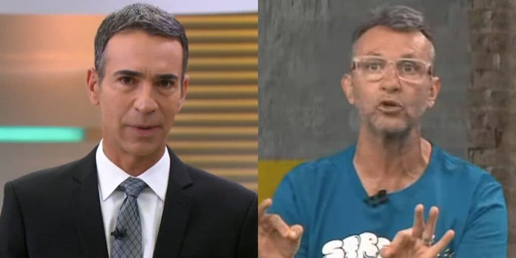 "Estamos sempre", Tralli deixa recado em meio à redação da Globo e atitude de Neto não passa despercebida