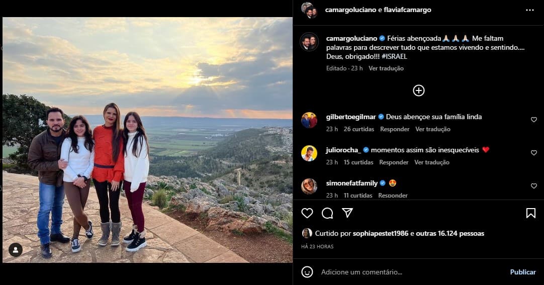Luciano Camargo reúne a família e se declara - Foto: Reprodução Luciano Camargo reúne a família e se declara - Foto: Reprodução