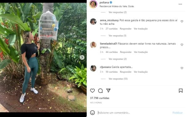 Leonardo: Publicação de Poliana Rocha (Reprodução/Instagram) Leonardo: Publicação de Poliana Rocha (Reprodução/Instagram)