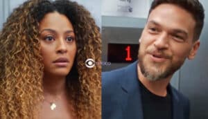 Vai na Fé - Para fugir de assédio, Sol faz Theo berrar de dor com joelhada na parte íntima (Foto: Reprodução / Globo) Vai na Fé - Para fugir de assédio, Sol faz Theo berrar de dor com joelhada na parte íntima (Foto: Reprodução / Globo)